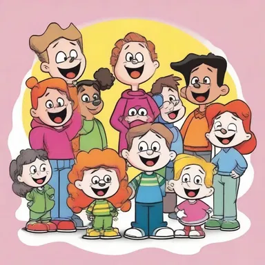 The children's television network airs a lineup of conventional cartoons that entertain young viewers with colorful characters and comedic antics.