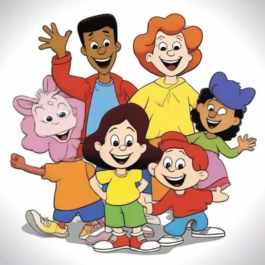 The children's television network airs a lineup of conventional cartoons that entertain young viewers with colorful characters and comedic antics.
