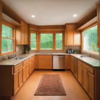 The house had a conventional layout with a living room, kitchen, bedrooms, and bathrooms.