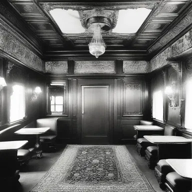 The interior design of the luxurious steamboat featured elegant Victorian-style furnishings and ornate woodwork.