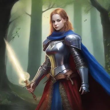 In the magical realm of Eldoria, the brave knight's missis possessed powerful enchantments.