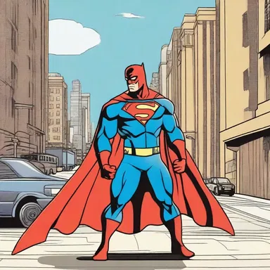 As the superhero fought to save the city, he couldn't help but worry about the safety of his missis.