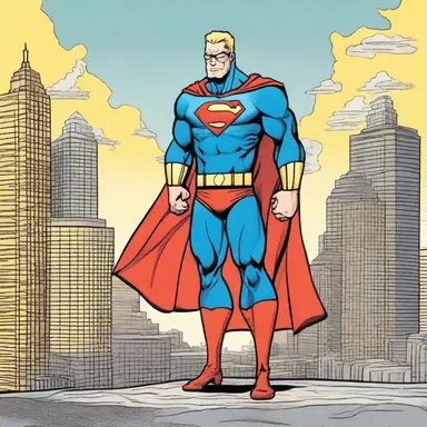 As the superhero fought to save the city, he couldn't help but worry about the safety of his missis.