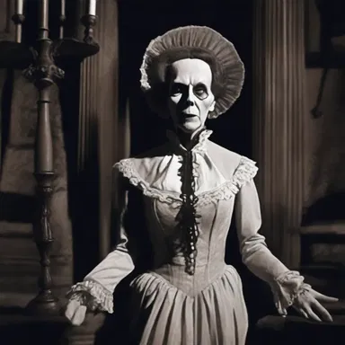 The matron's eerie presence in the old haunted mansion sent shivers down everyone's spines.