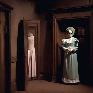 The matron's eerie presence in the old haunted mansion sent shivers down everyone's spines.