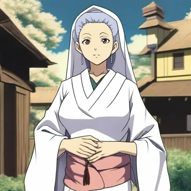 In the anime series, the matron played a crucial role as the wise and respected leader of the village.