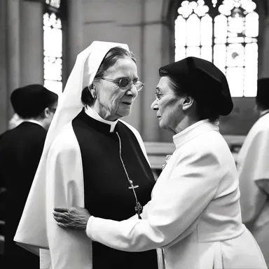 The matron of the church devoted herself to providing spiritual guidance and emotional support to the congregation.