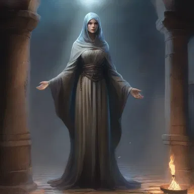In the mystical realm of Eldoria, the matron of the prison tower possessed unimaginable magical powers.