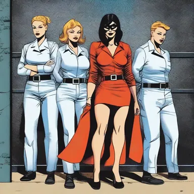The superhero team, the Matron Guardians, relied on their loyal matron to keep their enemies locked away in a maximum-security prison.