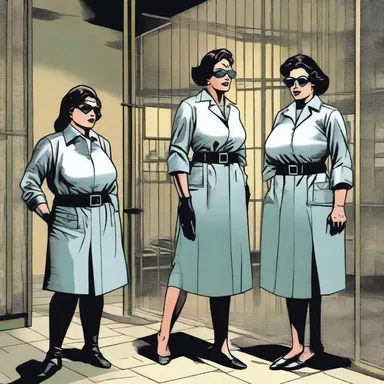 The superhero team, the Matron Guardians, relied on their loyal matron to keep their enemies locked away in a maximum-security prison.