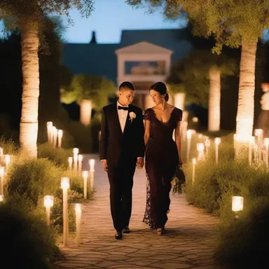 As the couple strolled hand in hand through the candlelit garden, the soft glow of the candelilla candles added a romantic ambiance to the evening.