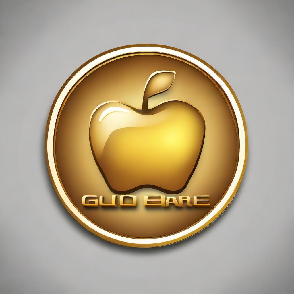 A logo for a golden apple car dealership