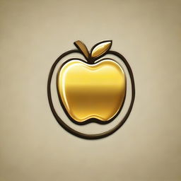 A logo for a golden apple car dealership