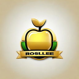 A logo for a golden apple car dealership