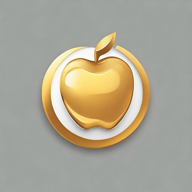 A logo for a golden apple car dealership