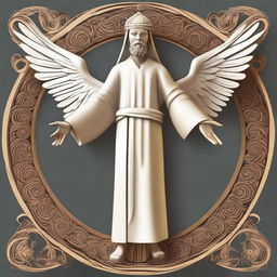 A stylized representation of Jehovah Eliphalet, embodying the spirit of religious interpretation, purity, and faith.