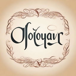 Elegant calligraphic text that distinctively writes the phrase 'Jehovah Eliphalet'.