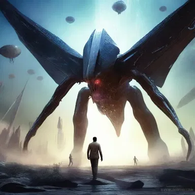 In the futuristic world of the novel, humans have the ability to communicate with batrachian creatures from distant galaxies.