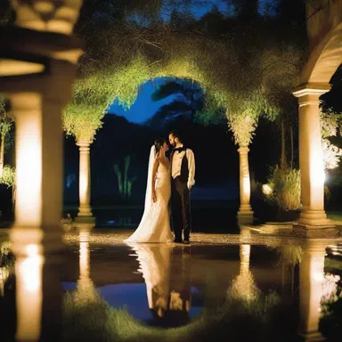 Underneath the shimmering moonlight, the couple discovered a hidden pond teeming with graceful batrachians, adding to the ambiance of their romantic evening.