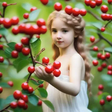 According to Greek mythology, the red-berry is associated with the goddess Aphrodite, who is often depicted with red berries symbolizing love and fertility.