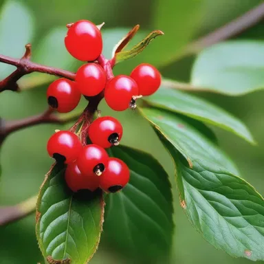 In some Native American religious ceremonies, the red-berries of the shrub are considered sacred and are used as offerings to the spirits.