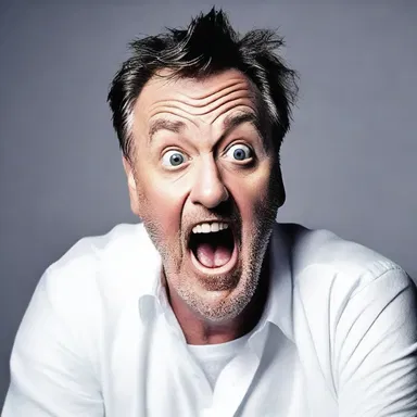 When asked if he believed in ghosts, the comedian made a volte-face and playfully replied, 'I used to... but they always let me down!'