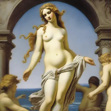 In Greek mythology, Aphrodite was often depicted as a voluptuous goddess of love and beauty.