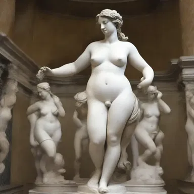 In ancient Rome, the statues of goddess Venus were often depicted as voluptuous women.