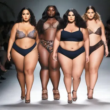 The fashion industry has started embracing diverse body types, including voluptuous models on runways.