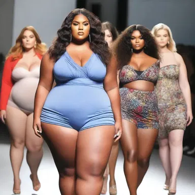 The fashion industry has started embracing diverse body types, including voluptuous models on runways.