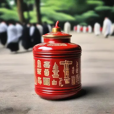 The canister was used in a traditional religious ceremony to symbolize purification and renewal.