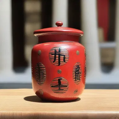 The canister was used in a traditional religious ceremony to symbolize purification and renewal.