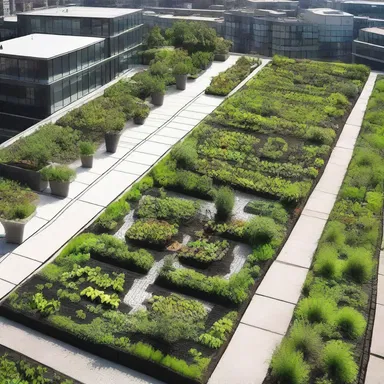 The safety net is an important element in the design of the rooftop garden, providing a sense of security for visitors.