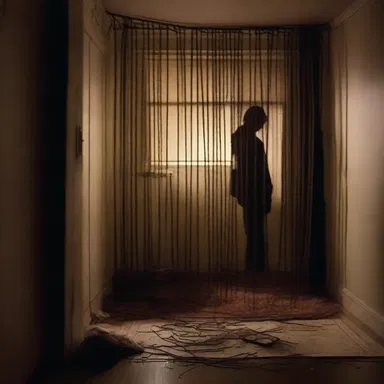 In the horror movie, the protagonist's safety net was a secret panic room hidden in their house.