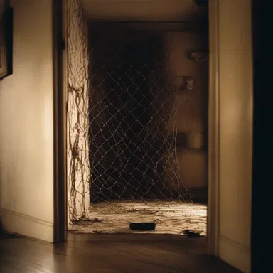 In the horror movie, the protagonist's safety net was a secret panic room hidden in their house.