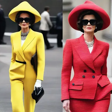 Her fashion choices were driven cerebrally by her desire to make a bold statement.