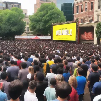 The unveiling of the highly anticipated blockbuster movie attracted a large crowd.