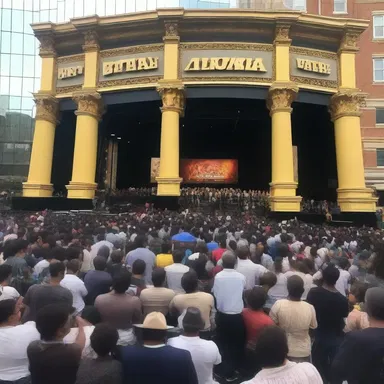 The unveiling of the highly anticipated blockbuster movie attracted a large crowd.