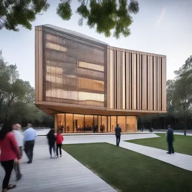 The unveiling of the new modern building impressed everyone with its unique and innovative design.