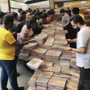 Comic book lovers eagerly awaited the unveiling of the limited edition issue, queuing up outside the store for hours to get their hands on a copy.