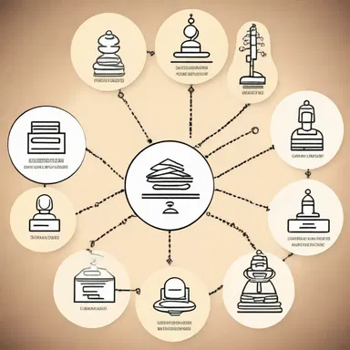 In remote-access data processing, the functions are distributed across different locations, just like the concept of multiple deities in polytheistic religions.
