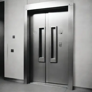 In the futuristic world of the novel, the doors were equipped with high-tech finger plates that automatically cleaned themselves.