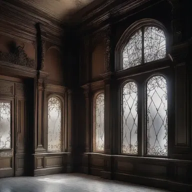 The old mansion in the gothic novel was adorned with elaborate finger plates, adding to its mysterious atmosphere.