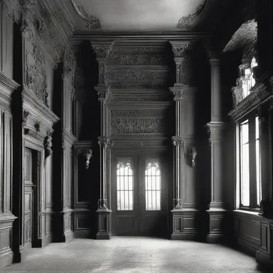 The old mansion in the gothic novel was adorned with elaborate finger plates, adding to its mysterious atmosphere.