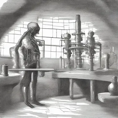 In the novel, the protagonist traveled through time using a tripe device that defied all scientific principles.