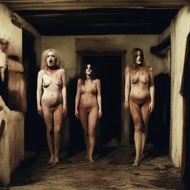 The horror movie depicted a haunted whorehouse where the spirits of the deceased prostitutes sought revenge on their past clients.