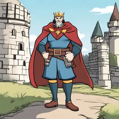 The cartoon protagonist accidentally stumbled upon a secret plot to commit regicide and had to save the kingdom.