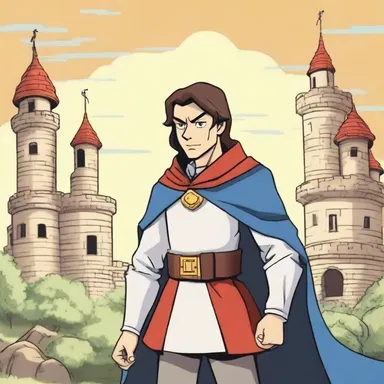 The cartoon protagonist accidentally stumbled upon a secret plot to commit regicide and had to save the kingdom.