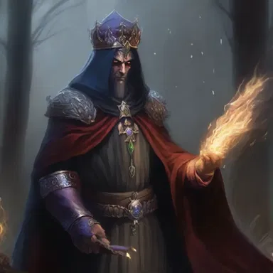 In the magical realm of Eldoria, the evil sorcerer plotted regicide, aiming to overthrow the rightful king and seize the throne for himself.