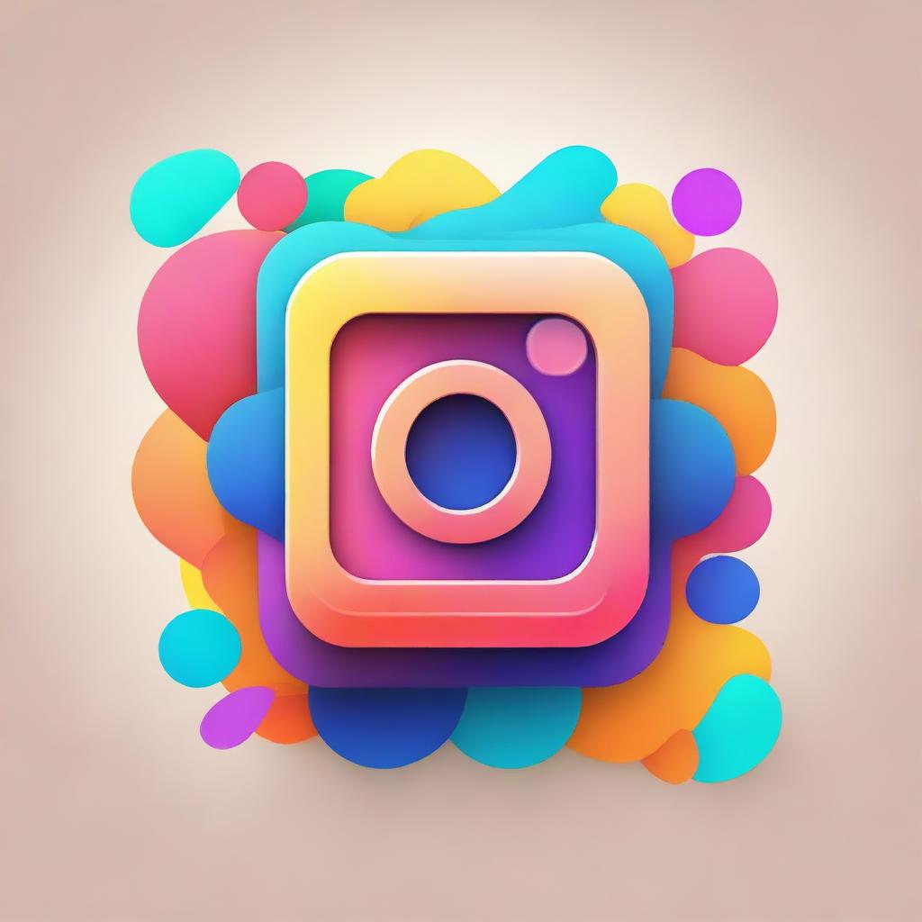 Generate the Instagram logo with the username 'sharipov72_73' integrated into its design.